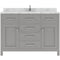 Modern Fittings Caroline 48" Single Bath Vanity with Cultured Marble Quartz Top and Round Sink