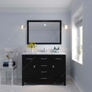 Modern Fittings Caroline 48" Single Bath Vanity with Cultured Marble Quartz Top and Round Sink