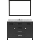 Modern Fittings Caroline 48" Single Bath Vanity with Cultured Marble Quartz Top and Round Sink