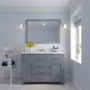 Modern Fittings Caroline 48" Single Bath Vanity with Cultured Marble Quartz Top and Round Sink