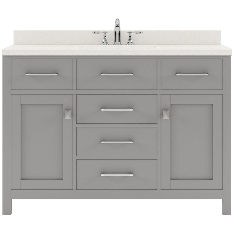 Modern Fittings Caroline 48" Single Bath Vanity with Quartz Top and Round Sink