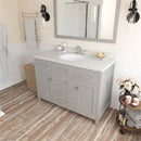 Modern Fittings Caroline 48" Single Bath Vanity with Quartz Top and Round Sink Faucet