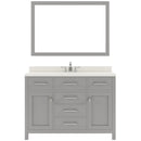 Modern Fittings Caroline 48" Single Bath Vanity with Quartz Top and Round Sink