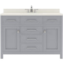 Modern Fittings Caroline 48" Single Bath Vanity with Quartz Top and Round Sink