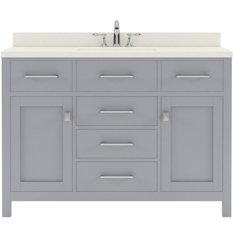 Modern Fittings Caroline 48" Single Bath Vanity with Quartz Top and Round Sink