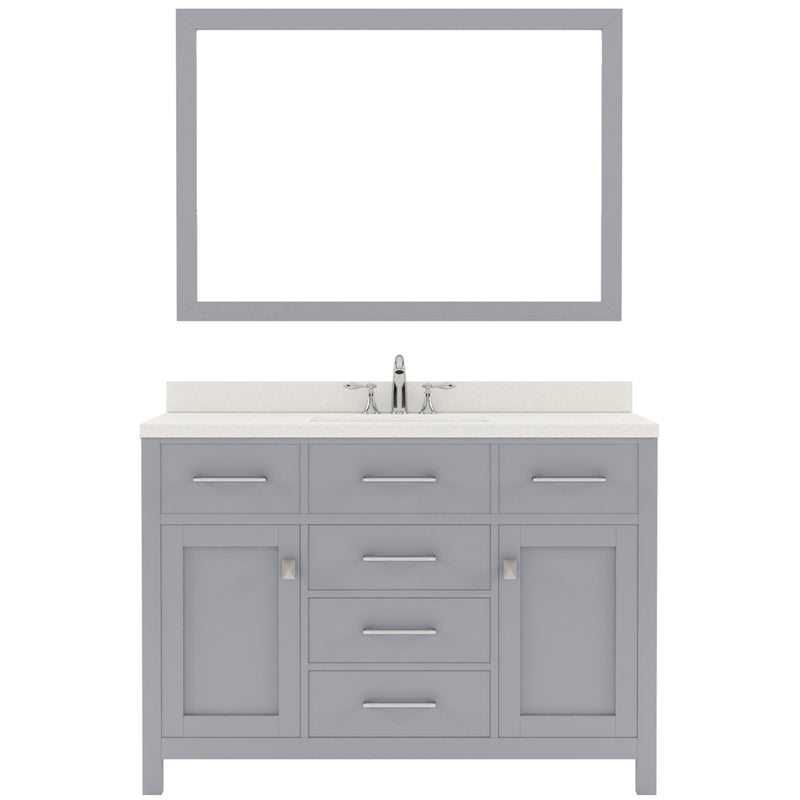 Modern Fittings Caroline 48" Single Bath Vanity with Quartz Top and Round Sink