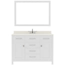 Modern Fittings Caroline 48" Single Bath Vanity with Quartz Top and Round Sink