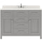 Modern Fittings Caroline 48" Single Bath Vanity with Quartz Top and Square Sink