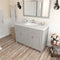 Modern Fittings Caroline 48" Single Bath Vanity with Quartz Top and Square Sink