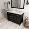 Modern Fittings Caroline 48" Single Bath Vanity with Quartz Top and Square Sink Faucet