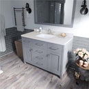 Modern Fittings Caroline 48" Single Bath Vanity with Quartz Top and Square Sink