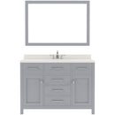 Modern Fittings Caroline 48" Single Bath Vanity with Quartz Top and Square Sink