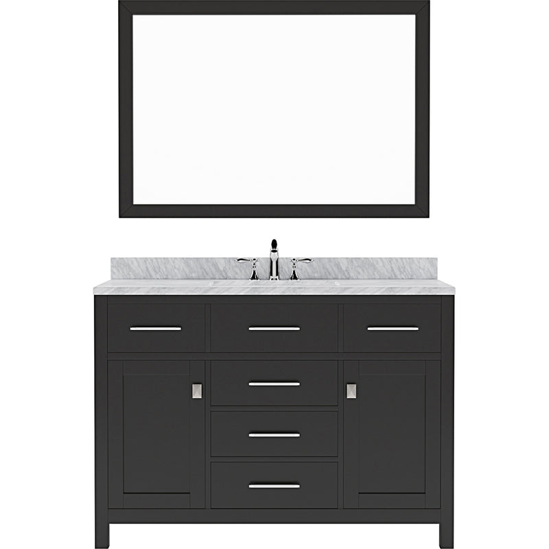 Modern Fittings Caroline 48" Single Bath Vanity with Marble Top and Round Sink Faucet