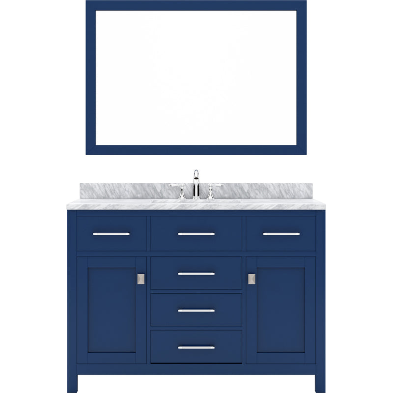 Modern Fittings Caroline 48" Single Bath Vanity with Marble Top and Round Sink Faucet