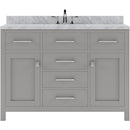 Modern Fittings Caroline 48" Single Bath Vanity with Marble Top and Square Sink