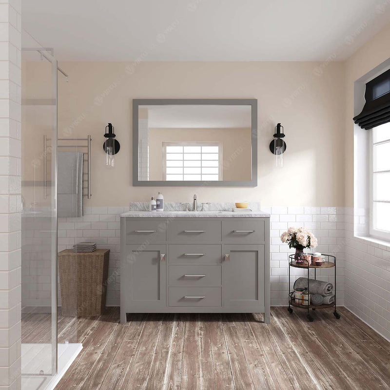 Modern Fittings Caroline 48" Single Bath Vanity with Marble Top and Square Sink