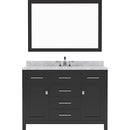 Modern Fittings Caroline 48" Single Bath Vanity with Marble Top and Square Sink