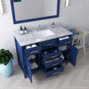 Modern Fittings Caroline 48" Single Bath Vanity with Marble Top and Square Sink