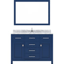 Modern Fittings Caroline 48" Single Bath Vanity with Marble Top and Square Sink Faucet