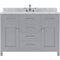 Modern Fittings Caroline 48" Single Bath Vanity with Marble Top and Square Sink