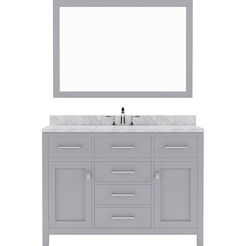 Modern Fittings Caroline 48" Single Bath Vanity with Marble Top and Square Sink