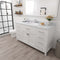 Modern Fittings Caroline 60" Single Bath Vanity with Calacatta Quartz Top and Round Sink