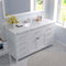 Modern Fittings Caroline 60" Single Bath Vanity with Cultured Marble Quartz Top and Round Sink