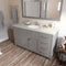 Modern Fittings Caroline 60" Single Bath Vanity with Quartz Top and Round Sink