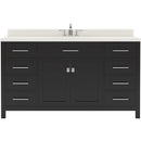 Modern Fittings Caroline 60" Single Bath Vanity with Quartz Top and Round Sink