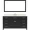 Modern Fittings Caroline 60" Single Bath Vanity with Quartz Top and Round Sink