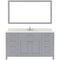 Modern Fittings Caroline 60" Single Bath Vanity with Quartz Top and Round Sink