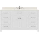 Modern Fittings Caroline 60" Single Bath Vanity with Quartz Top and Round Sink