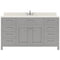 Modern Fittings Caroline 60" Single Bath Vanity with Quartz Top and Square Sink