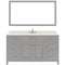 Modern Fittings Caroline 60" Single Bath Vanity with Quartz Top and Square Sink