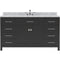 Modern Fittings Caroline 60" Single Bath Vanity with Marble Top and Round Sink