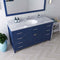 Modern Fittings Caroline 60" Single Bath Vanity with Marble Top and Round Sink Faucet