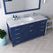 Modern Fittings Caroline 60" Single Bath Vanity with Marble Top and Square Sink Faucet