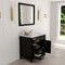 Modern Fittings Caroline Parkway 36" Single Bath Vanity with Calacatta Quartz Top and Round Sink Faucet