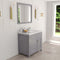 Modern Fittings Caroline Parkway 36" Single Bath Vanity with Calacatta Quartz Top and Square Sink