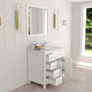 Modern Fittings Caroline Parkway 36" Single Bath Vanity with Calacatta Quartz Top and Square Sink