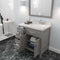 Modern Fittings Caroline Parkway 36" Single Bath Vanity with Cultured Marble Quartz Top and Round Sink