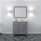 Modern Fittings Caroline Parkway 36" Single Bath Vanity with Cultured Marble Quartz Top and Round Sink Faucet