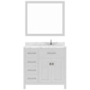 Modern Fittings Caroline Parkway 36" Single Bath Vanity with Cultured Marble Quartz Top and Round Sink