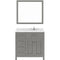 Modern Fittings Caroline Parkway 36" Single Bath Vanity with Cultured Marble Quartz Top and Square Sink