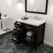 Modern Fittings Caroline Parkway 36" Single Bath Vanity with Cultured Marble Quartz Top and Square Sink