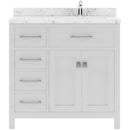 Modern Fittings Caroline Parkway 36" Single Bath Vanity with Cultured Marble Quartz Top and Square Sink