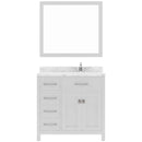 Modern Fittings Caroline Parkway 36" Single Bath Vanity with Cultured Marble Quartz Top and Square Sink Faucet