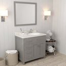 Modern Fittings Caroline Parkway 36" Single Bath Vanity with Quartz Top and Round