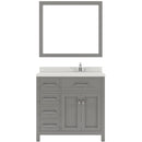 Modern Fittings Caroline Parkway 36" Single Bath Vanity with Quartz Top and Round