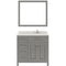 Modern Fittings Caroline Parkway 36" Single Bath Vanity with Quartz Top and Round Sink Faucet